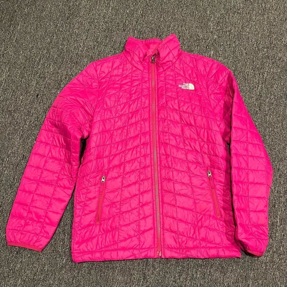 The North Face Pink Quilted Jacket size 14/16